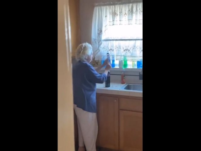Grandma And A Bottle Of Wine…