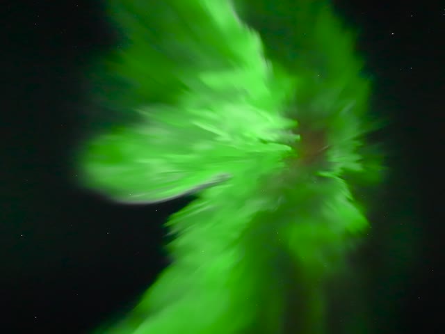 Looking Directly Above Into The Aurora