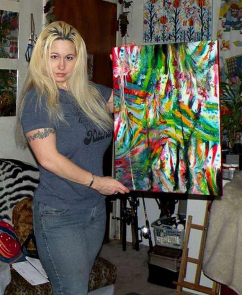 Making Art With Her Double D’s