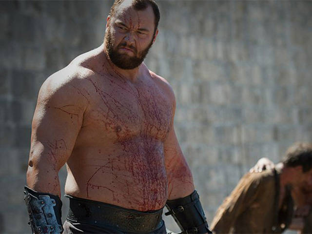 The Mountain From "Game Of Thrones" And His Tiny Dog
